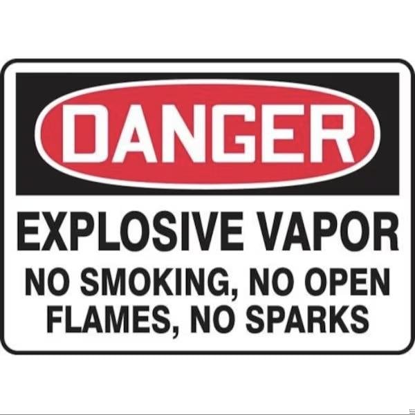 Accuform OSHA DANGER SAFETY SIGN EXPLOSIVE MCHL104XV MCHL104XV - main